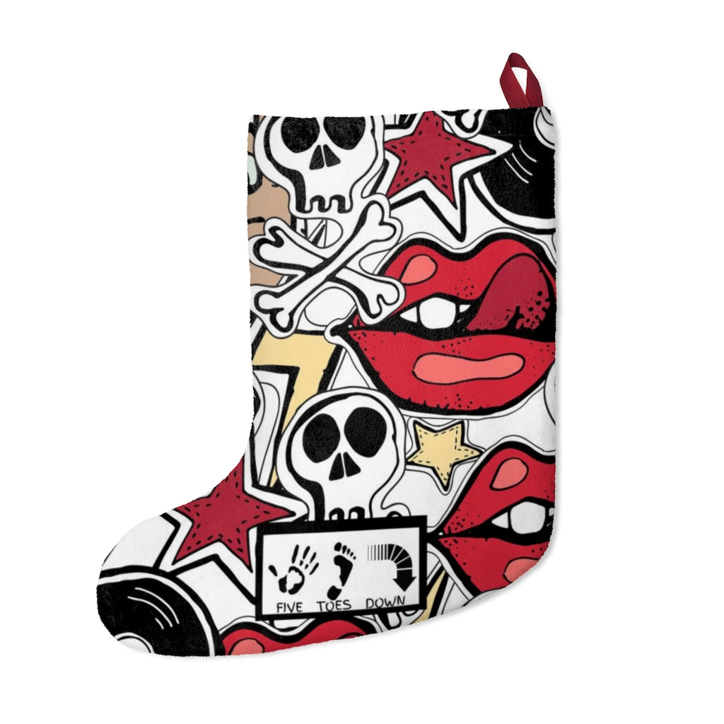 Five Toes Down Skull Christmas Stockings