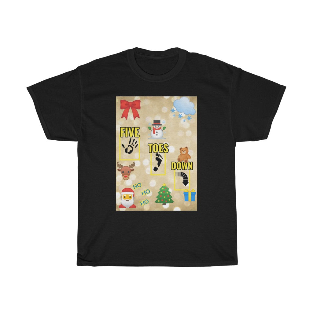 Five Toes Down Logo Christmas Unisex Tee.2