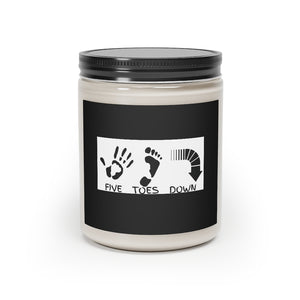 Five Toes Down Logo Scented Candle, 9oz