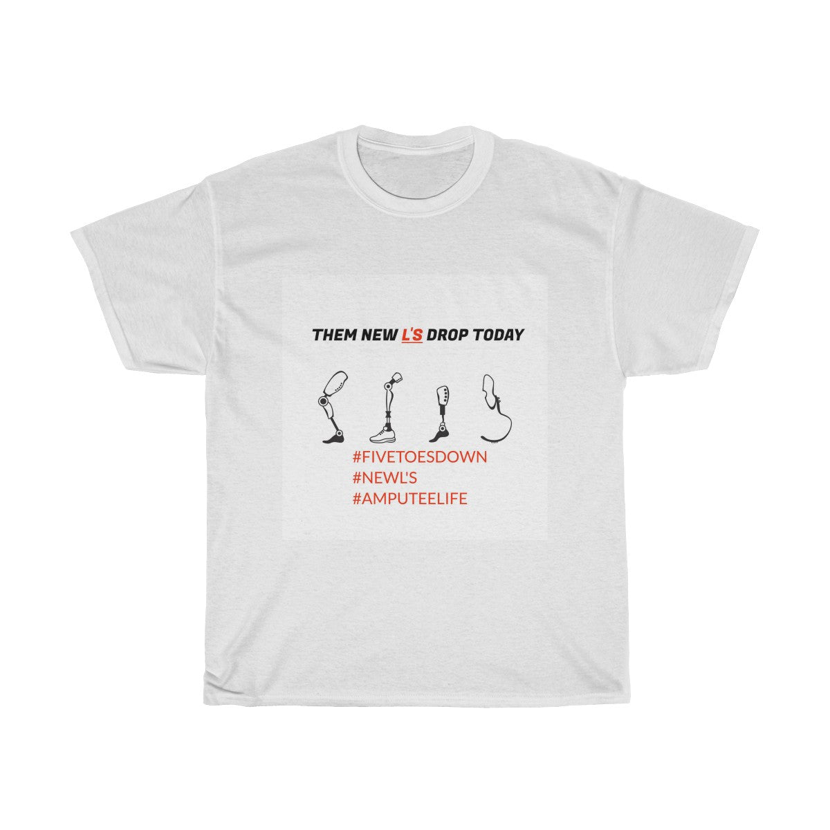 Five Toes Down New L's Unisex Tee