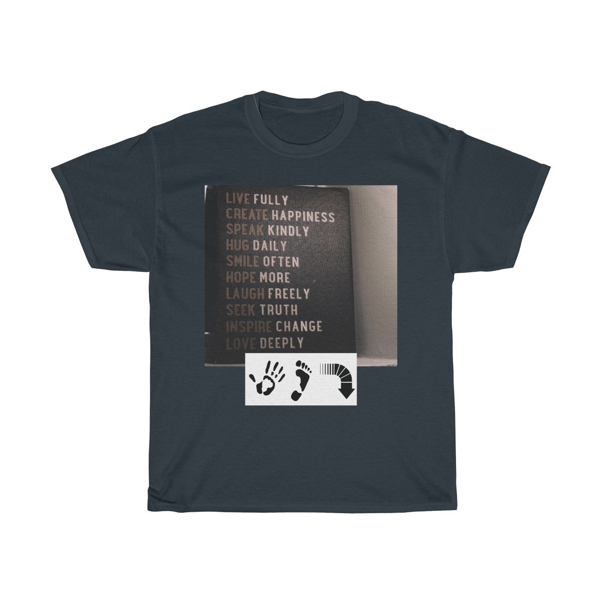 Five Toes Down Words to Live By Unisex Tee