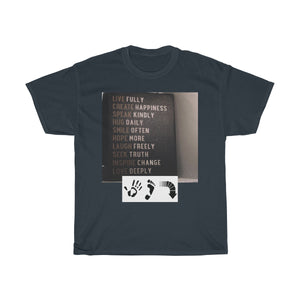 Five Toes Down Words to Live By Unisex Tee