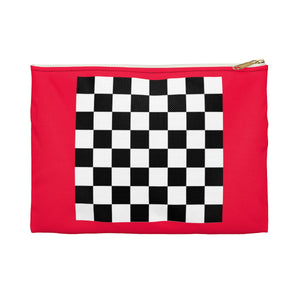 Five Toes Down Red Accessory Pouch
