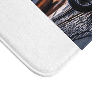 Five Toes Down Motorcycle Bath Mat