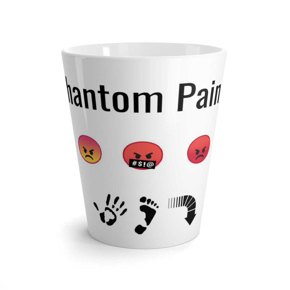 Five Toes Down Pain Latte Mug