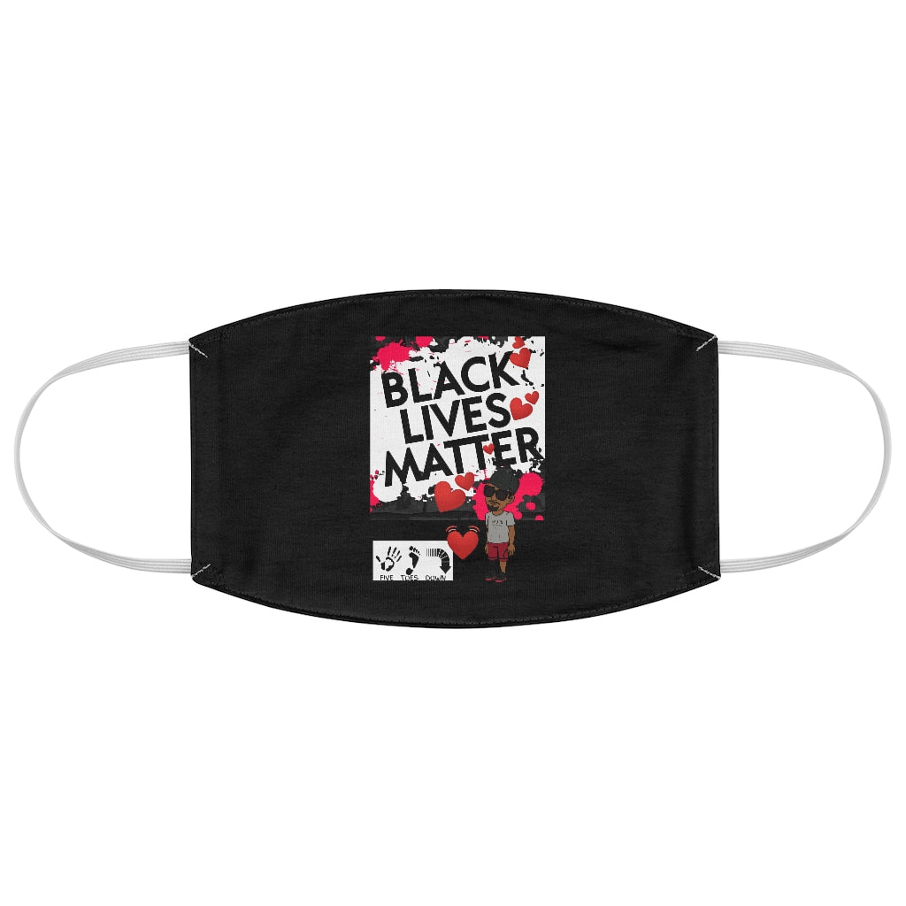 Five Toes Down BLM Fabric Face Mask