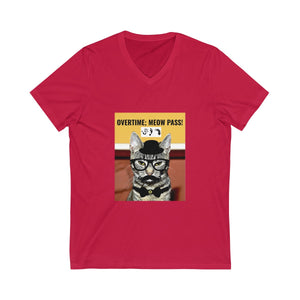 Five Toes Down Meow Pass Unisex V-Neck Tee