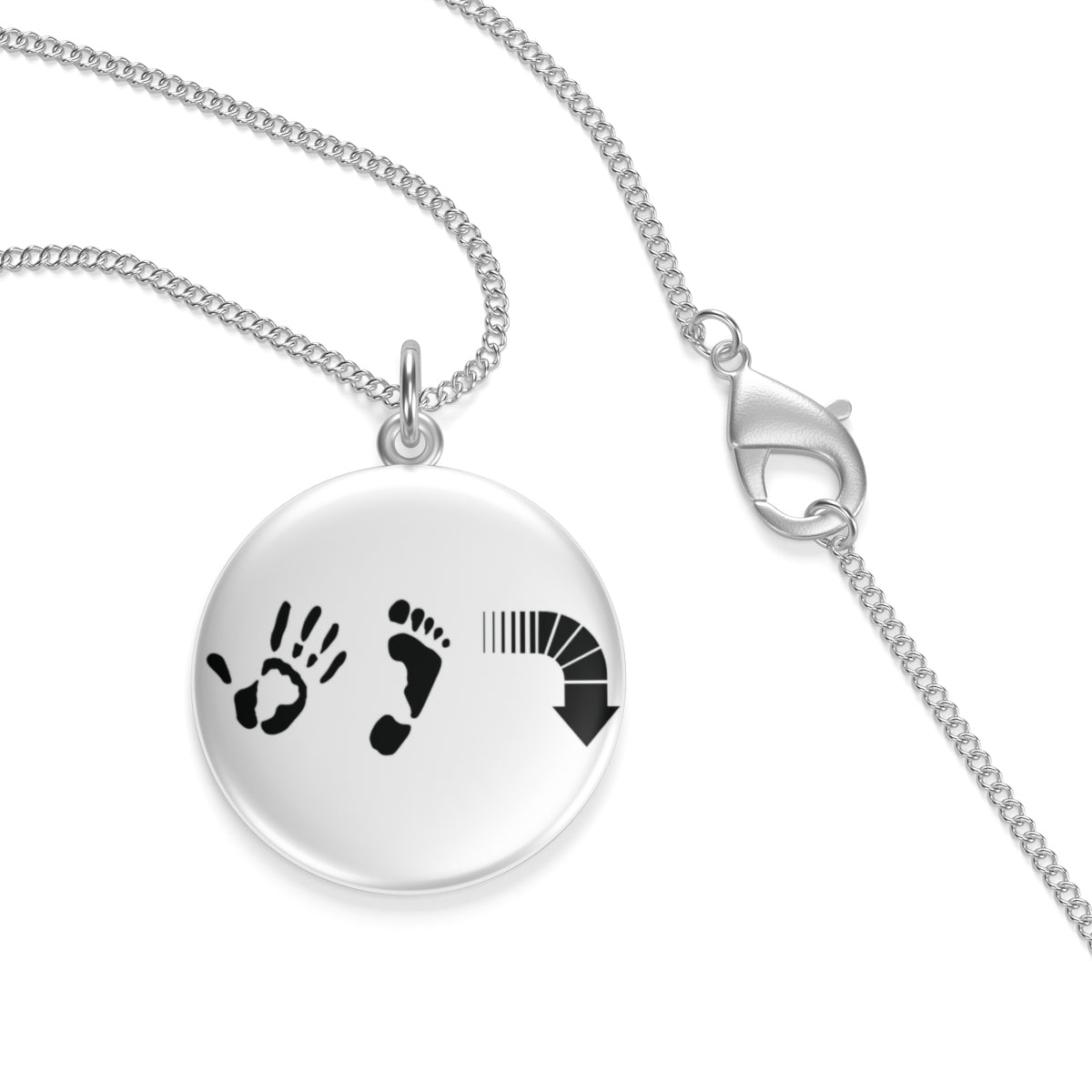 Five Toes Down Single Loop Necklace