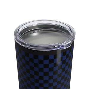 Five Toes Down Blue Checker Tumbler 10oz