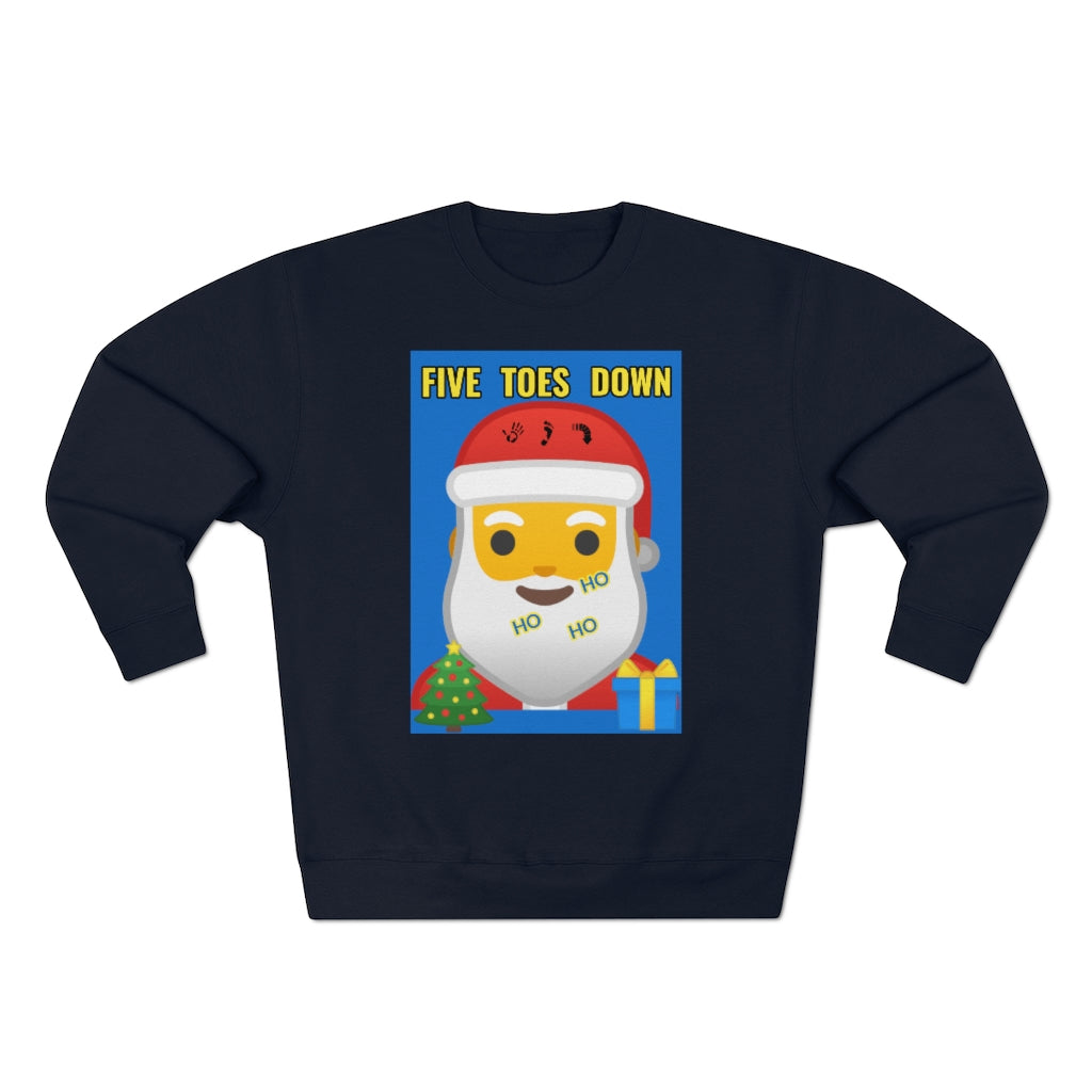 Five Toes Down Santa Unisex Sweatshirt