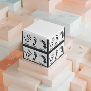 Five Toes Down Logo Note Cube
