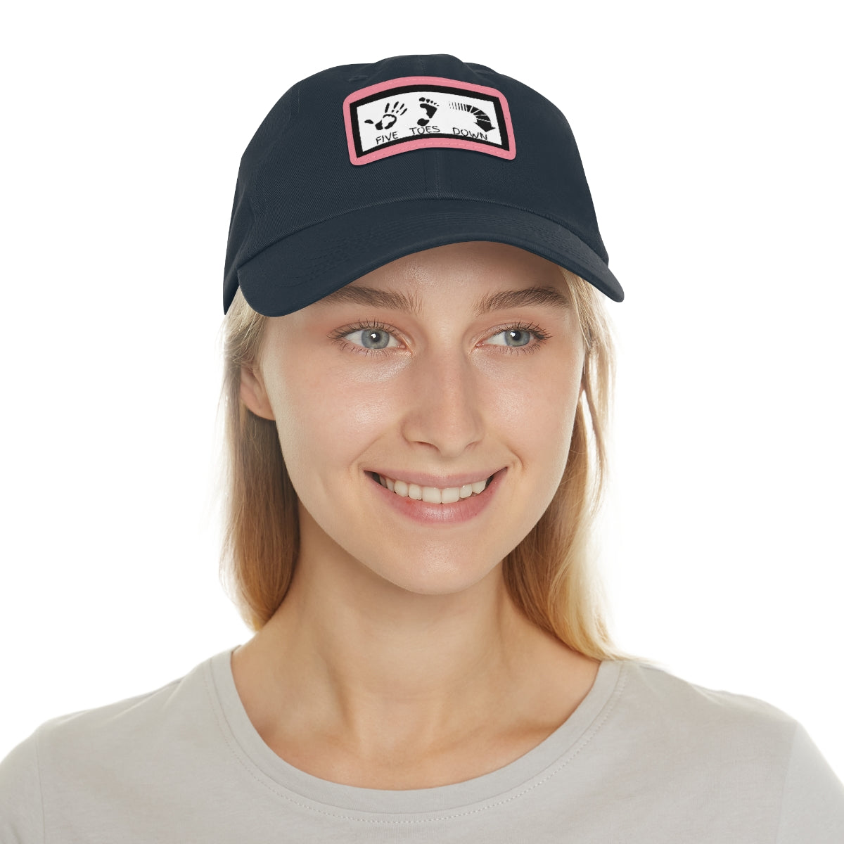 Five Toes Down Logo Hat with Leather Patch