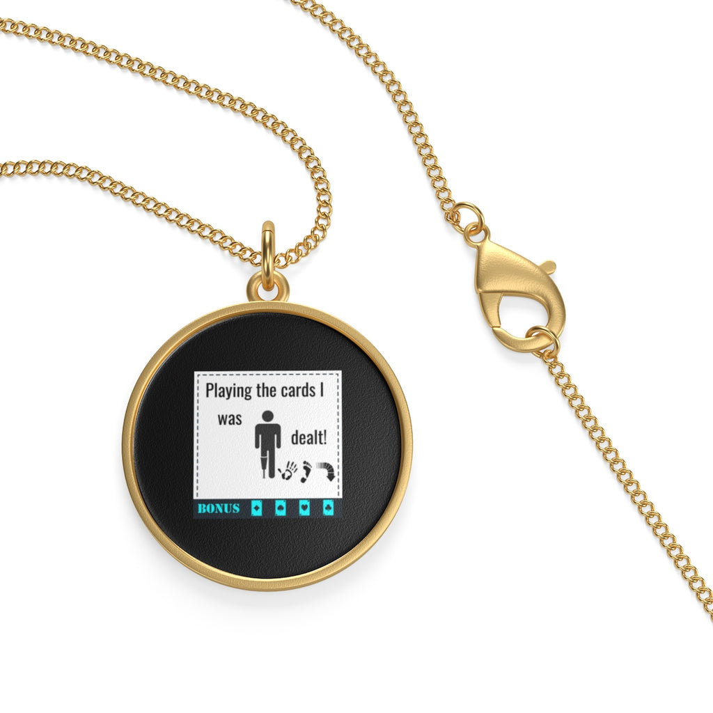 Five Toes Down Play the Cards Single Loop Necklace