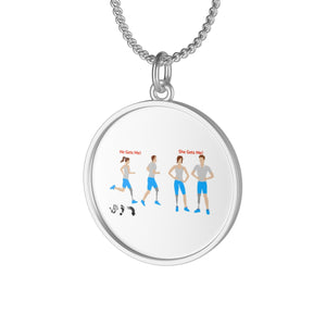 Five Toes Down Couple Single Loop Necklace