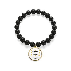 Five Toes Down Smash/Pass Matte Onyx Bracelet