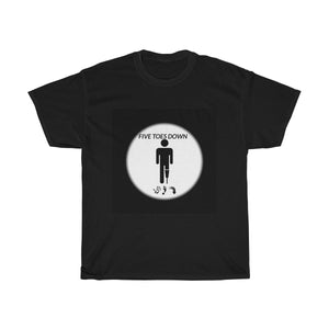 Five Toes Down Circle Pic Unisex Tee