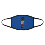 Five Toes Down Henry the Amputee Mixed-Fabric Face Mask Blue