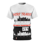 Five Toes Down Savannah Unisex Cut & Sew Tee White