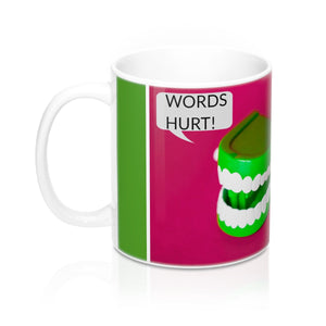 Five Toes Down Words Hurt Mugs