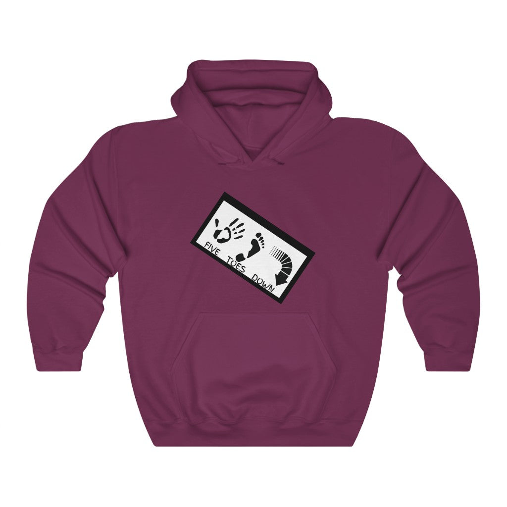 Five Toes Down Logo Unisex Heavy Blend Hooded Sweatshirt