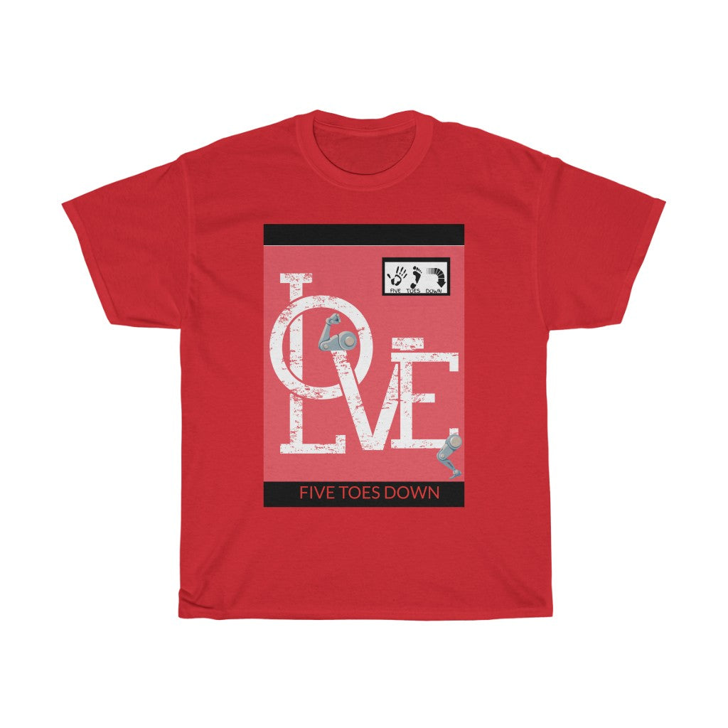 Five Toes Down Amp Love Unisex Tee
