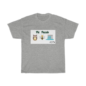 Five Toes Down Pic Puzzle Unisex Tee (Owl)