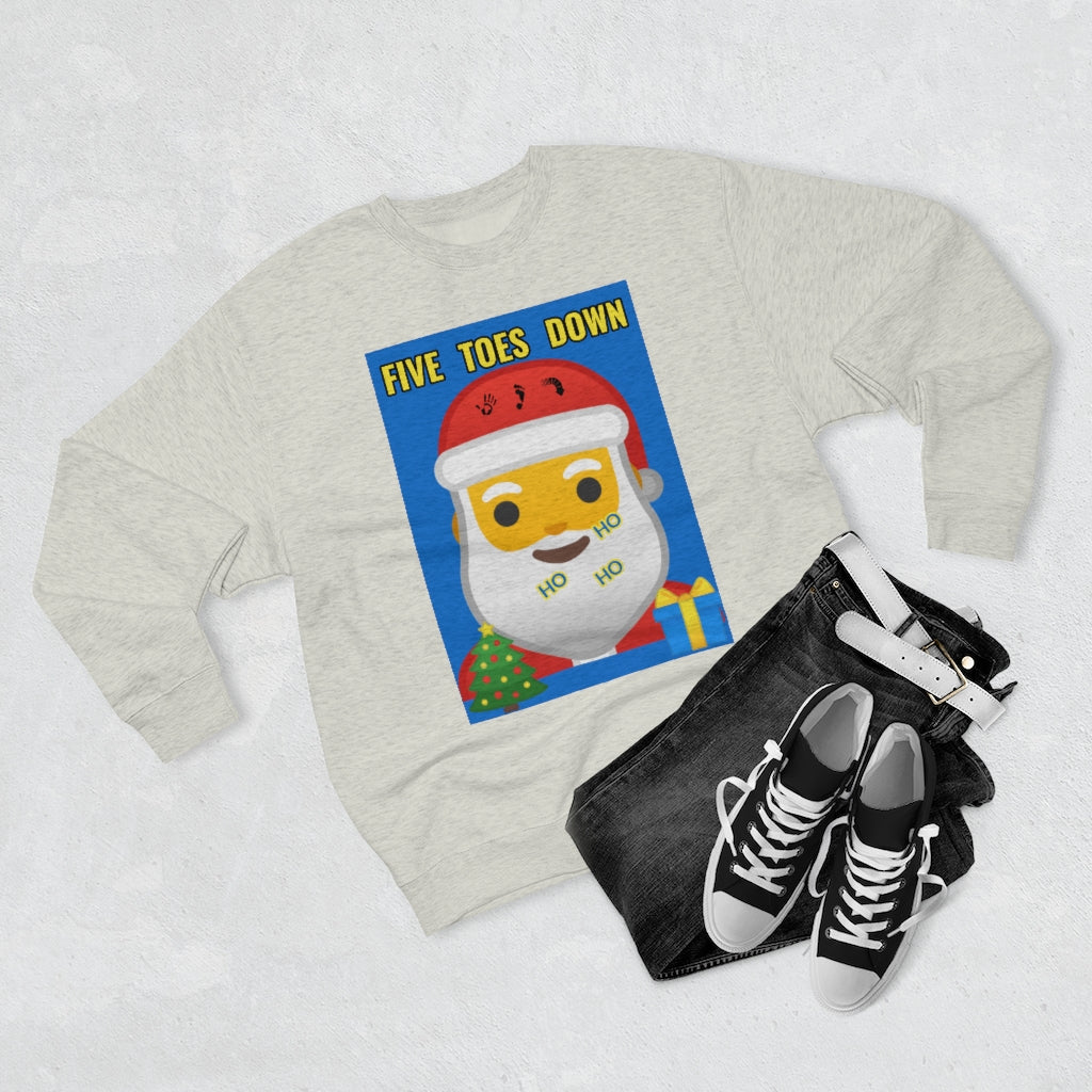 Five Toes Down Santa Unisex Sweatshirt