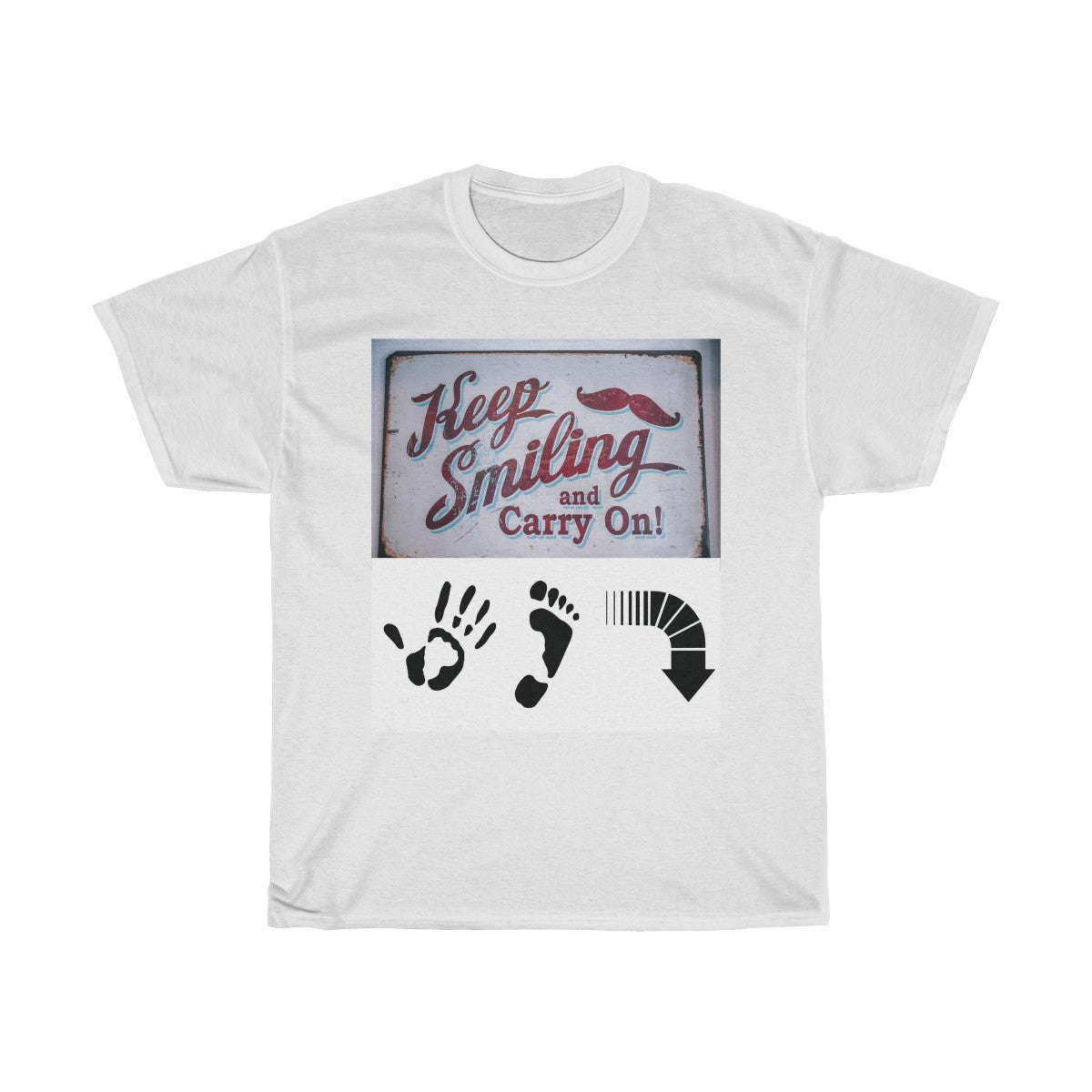 Five Toes Down Keep Smiling Unisex Tee