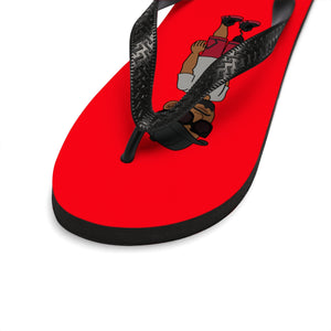 Five Toes Down Henry Unisex Flip-Flops Red