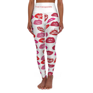 Five Toes Down Kisses High Waisted Yoga Leggings