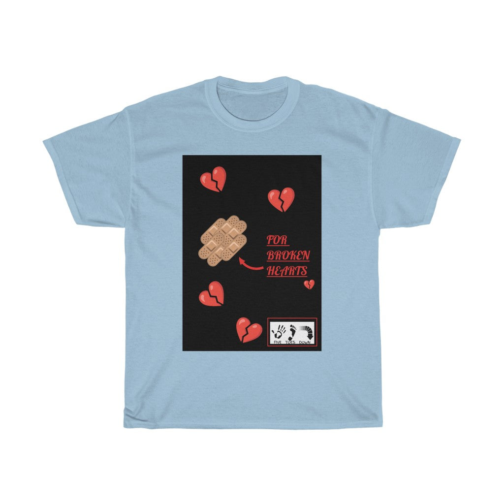 Five Toes Down Broken Heart Unisex Tee
