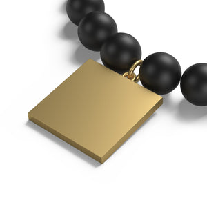 Five Toes Down Phantom Matte Onyx Bracelet