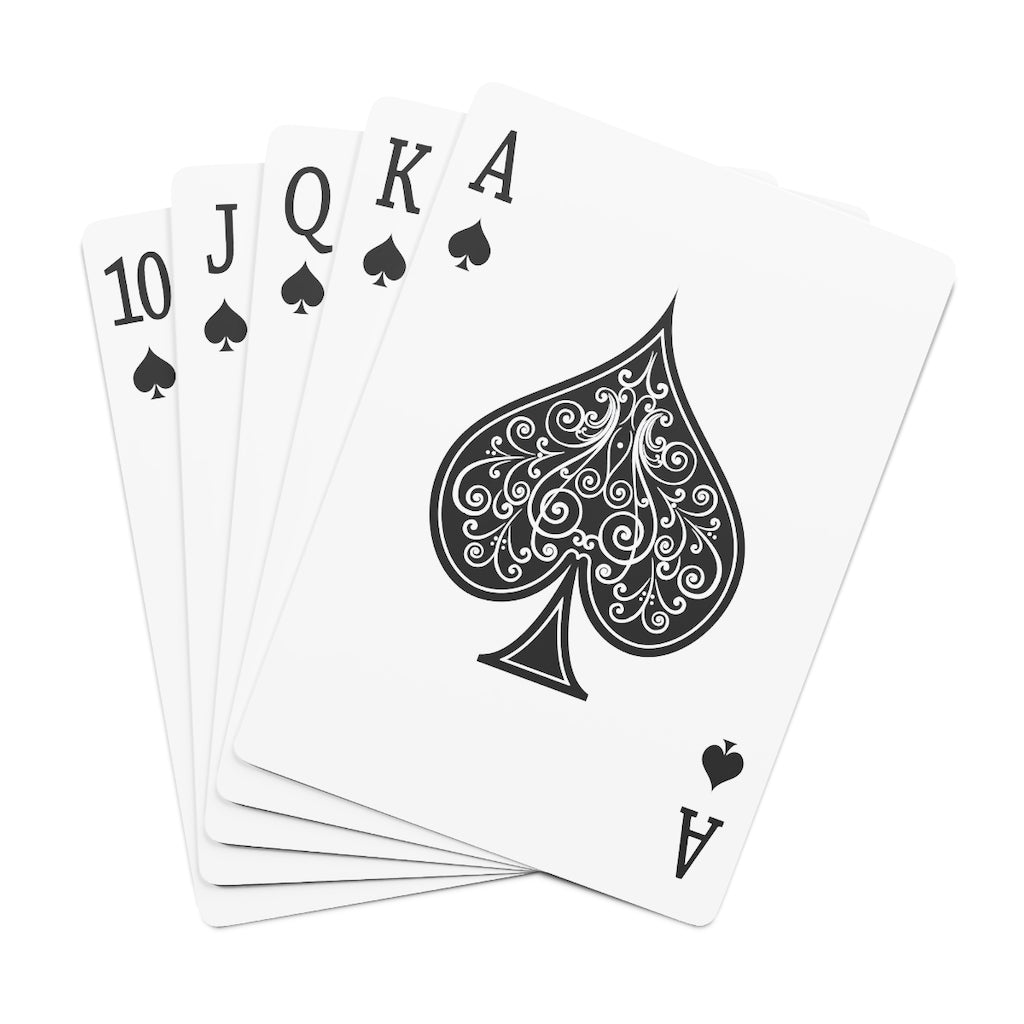 Five Toes Down Rider Custom Poker Cards Blk