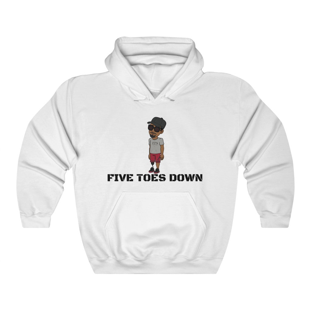 Five Toes Down Stand Top Unisex Heavy Blend Hooded Sweatshirt