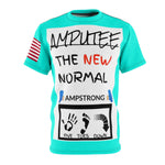 Five Toes Down New Normal Turquoise Unisex Cut & Sew Tee