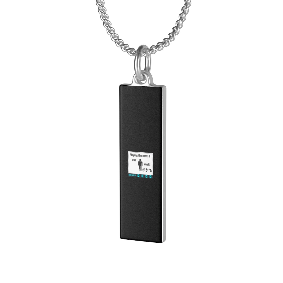 Five Toes Down Play the Cards Single Loop Necklace