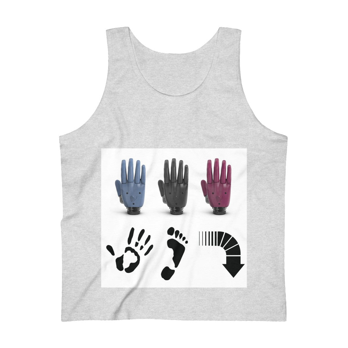 Five Toes Down All Hands Ultra Cotton Tank Top