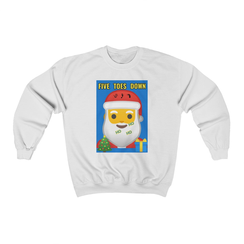 Five Toes Down Santa Christmas Unisex Heavy Blend Sweatshirt