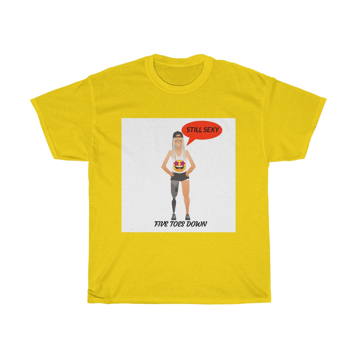 Five Toes Down Female Still Sexy Unisex Tee