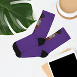 Five Toes Down Henry The Amputee Socks purp