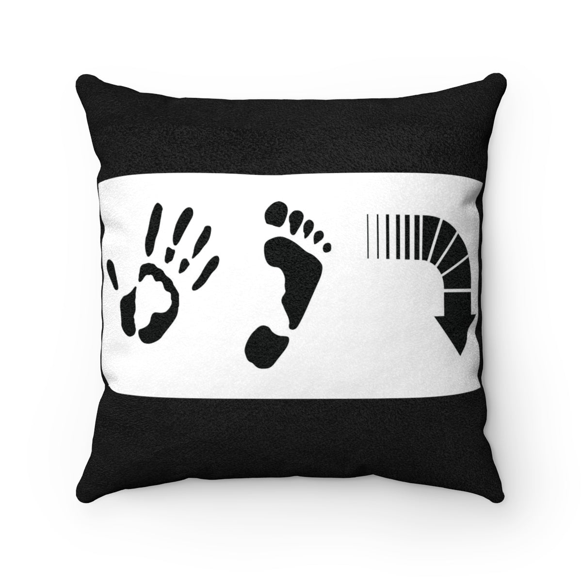 Five Toes Down Henry Faux Suede Square Pillow