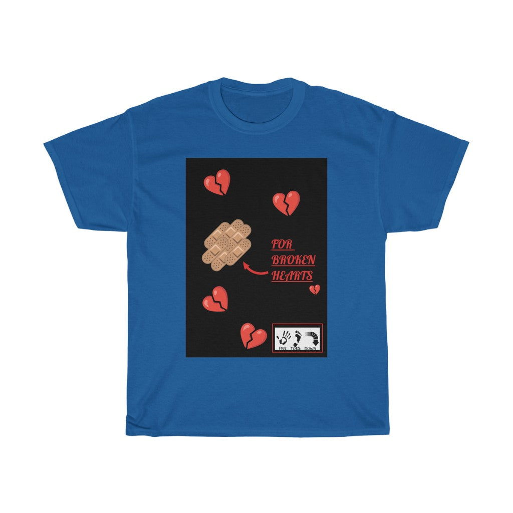 Five Toes Down Broken Heart Unisex Tee