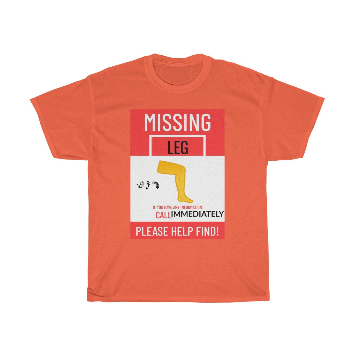 Five Toes Down Missing Leg Unisex Tee