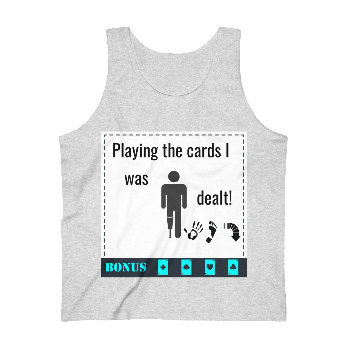 Five Toes Down Playing Cards Dealt Ultra Cotton Tank Top
