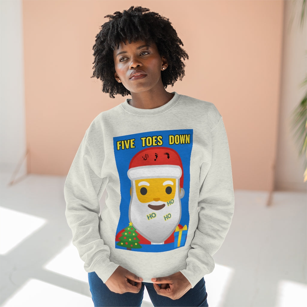 Five Toes Down Santa Unisex Sweatshirt