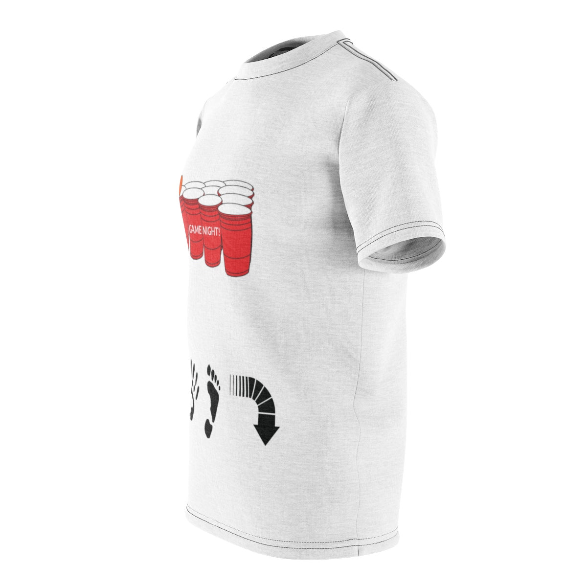 Five Toes Down Game White Unisex Cut & Sew Tee