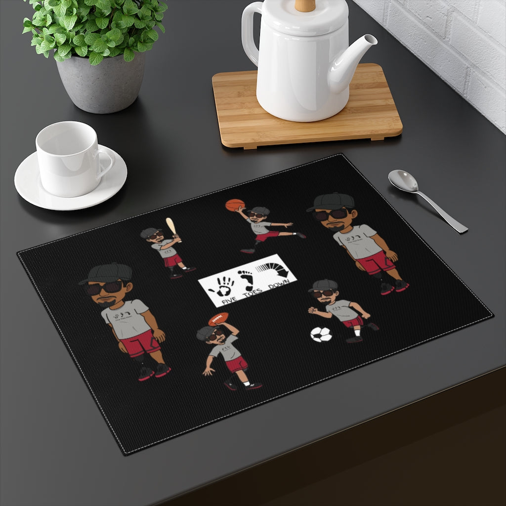 Five Toes Down Henry the Amputee Placemat