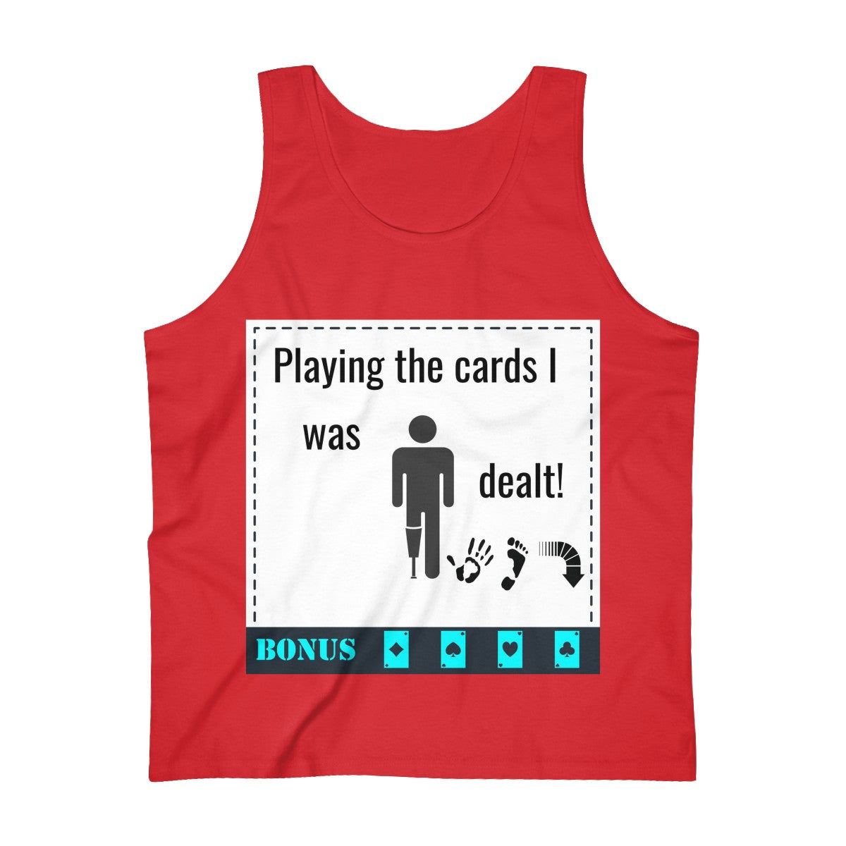 Five Toes Down Playing Cards Dealt Ultra Cotton Tank Top