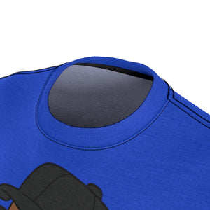 Five Toes Down Henry Unisex Cut & Sew Tee Blue