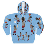 Five Toes Down Sports Unisex Pullover Hoodie carolina blue